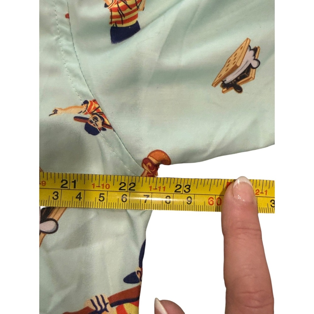 RSVLTS The Sandlot Ham Porter Smores Hot Dog Button Down Shirt Mens Large L Blue - Picture 9 of 11
